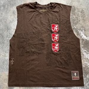 Brown Alabama Crimson Tide Cactus Jack Mitchell and Ness Tank Top. Size XL